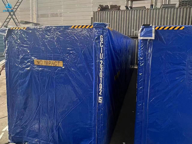 Box Shape Tarpaulin Cover For Temporary Container House