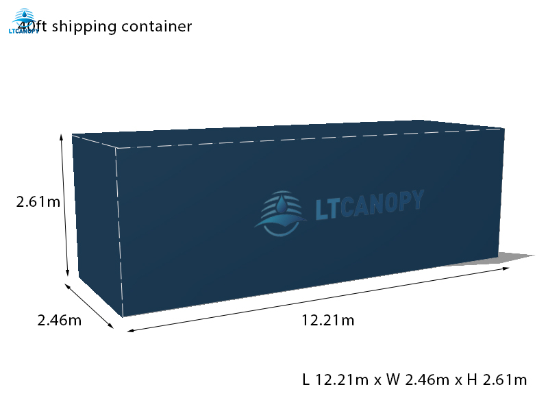 Outdoor Waterproof Shipping Container Cover