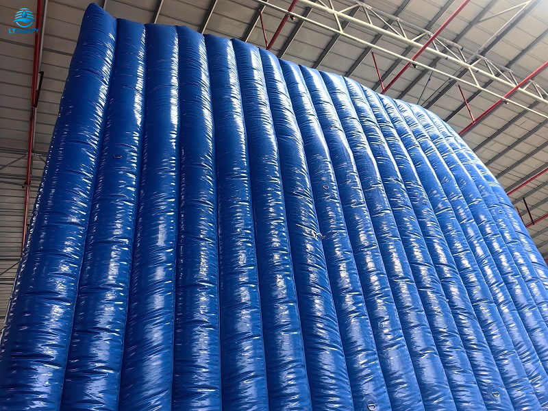 Blue Inflatable Noise Barrier Wall