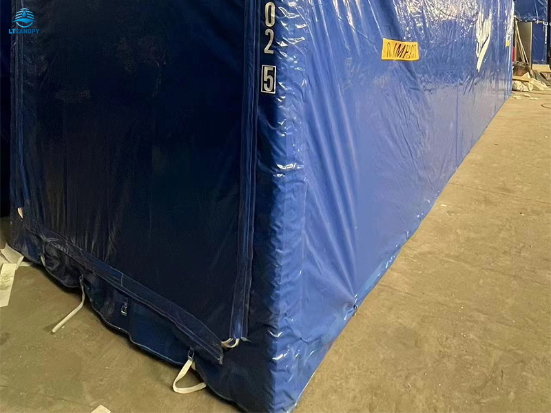 Box Shape Tarpaulin Cover For Temporary Container House