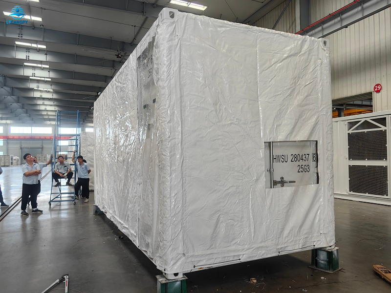 Shipping Container Tarpaulin Cover with Window