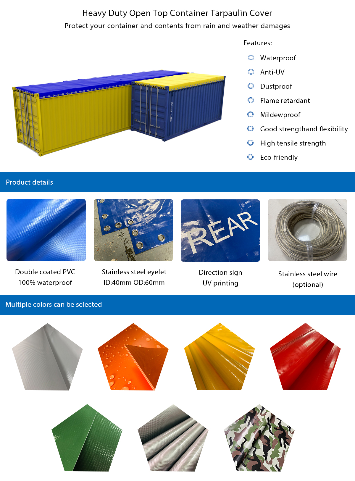 40ft container tarpaulin cover,20ft container tarpaulin cover,PVC tarpaulin cover,waterproof tarpaulin cover,shipping container tarp roof,shipping container tarp covers