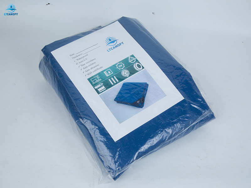 Dark Blue PVC Coated Tarpaulin 5X7 Meter 2 Pack