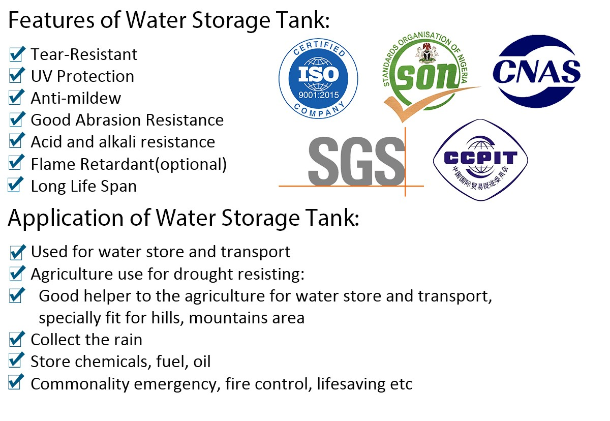 Features of water tank