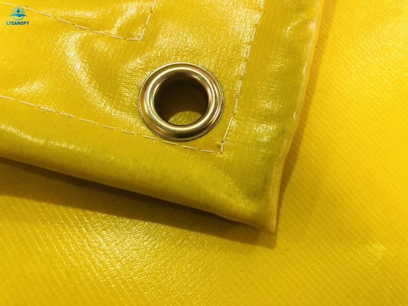 Yellow Heavy Duty PVC Coated Tarpaulin Roll