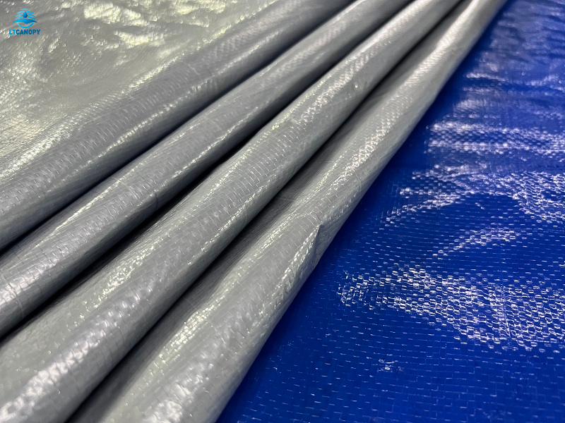 LDPE Blue And Silver PE Tarpaulin for Swimming Pool Cover