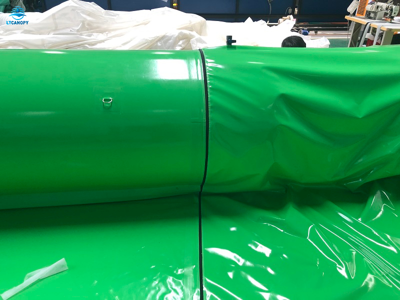 Green Inflatable Barrier Tube for House