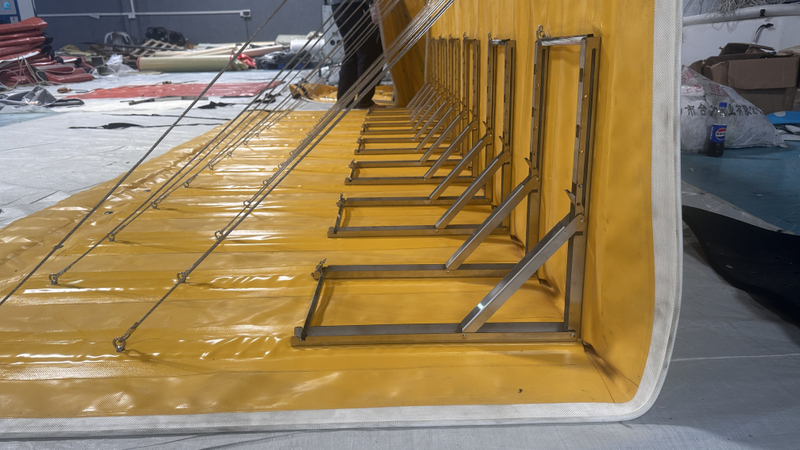Yellow Modular Flood Barrier