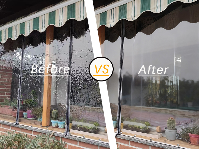 How To Remove Wrinkles From PVC Clear Tarpaulin Cover?