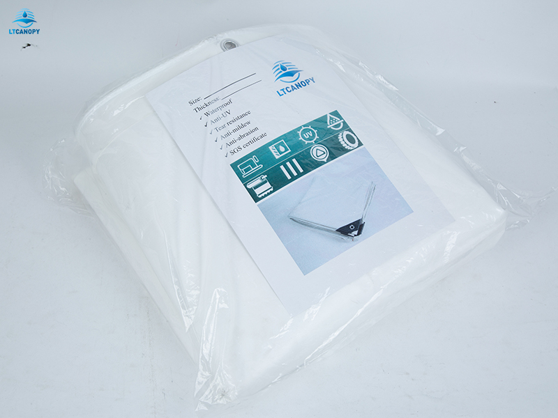 White PVC Tarpaulin Available in Six Sizes