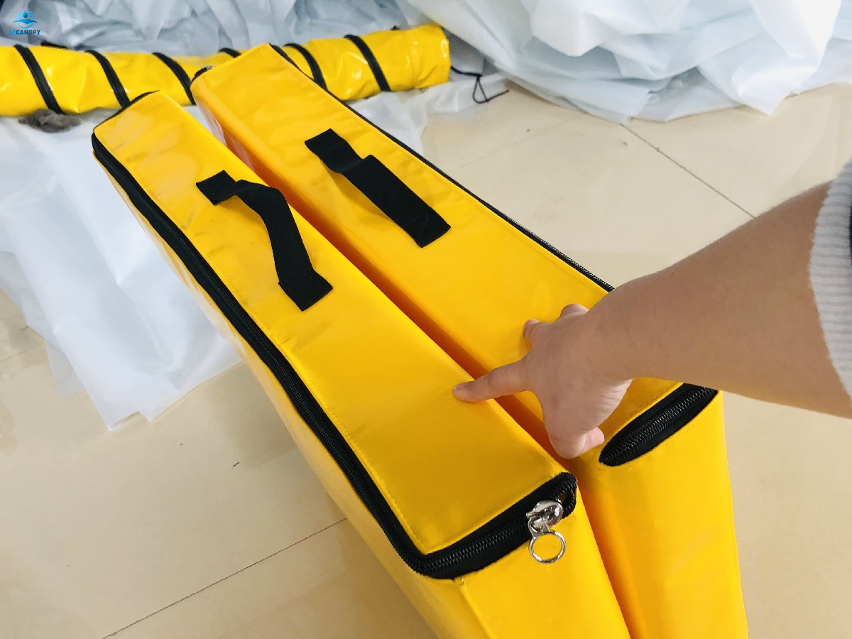 Yellow Folding Gymnastics Mat with Handle