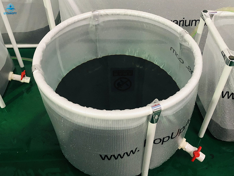120 Liters Transparent PVC Biofloc Aquaculture Tank