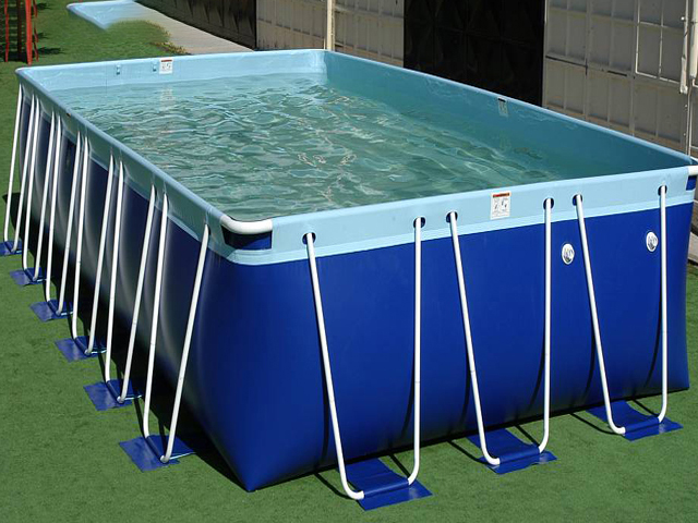 PVC swimming pool,tarpaulin pool,foldable PVC swimming pool,blue tarpaulin pool