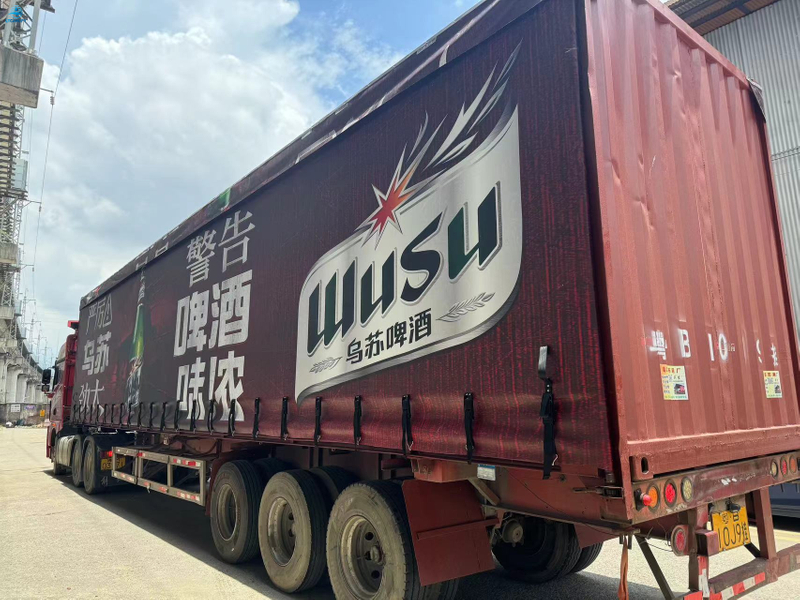 Truck side PVC Coated Mesh Tarpaulin 