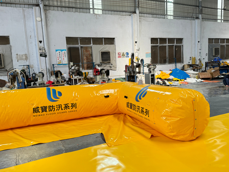 Rapid-Deploy Inflatable Flood Barrier for Building Protection & Water Diversion