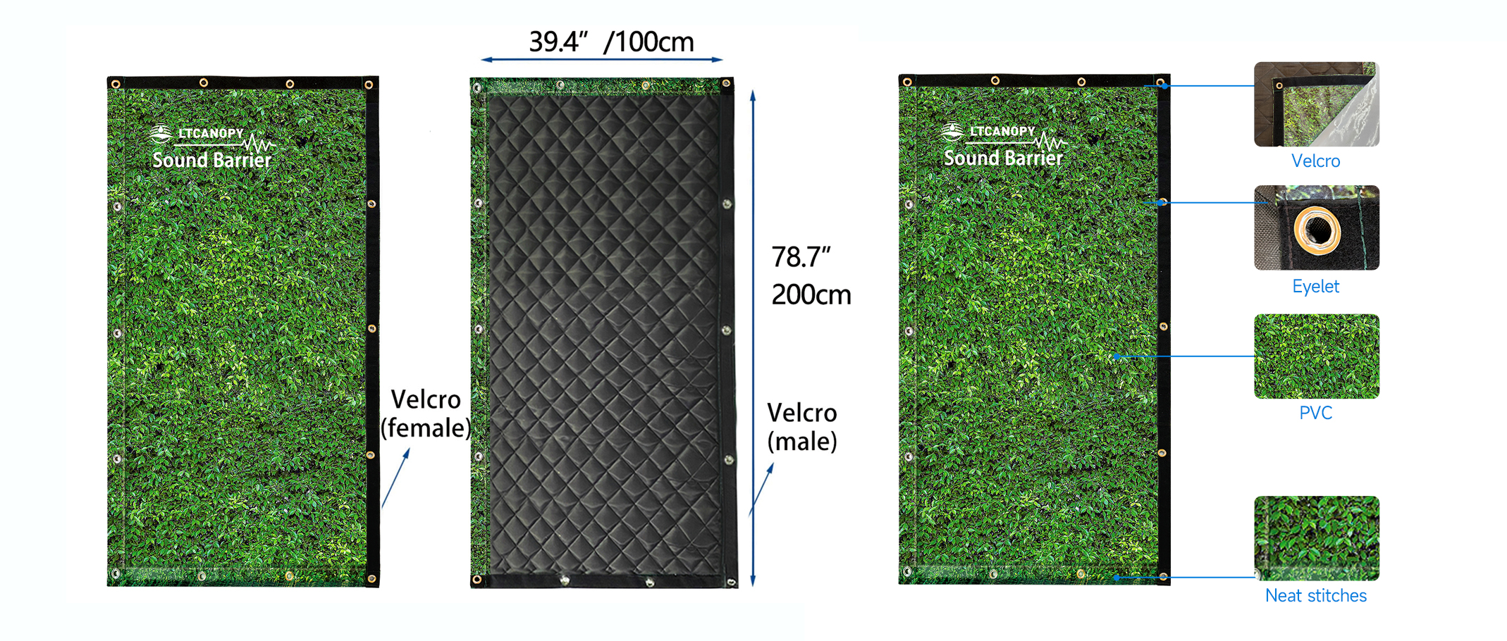 Custom UV printed acoustic fabric,Noise reducing curtains for office,Botanical pattern soundproof panels,Waterproof soundproof curtain supplier,25dB noise reduction acoustic panels