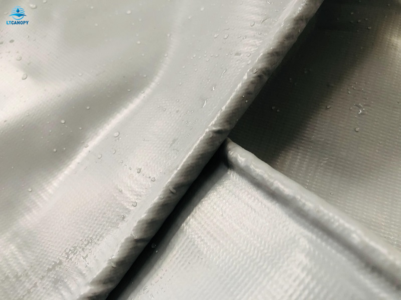 Grey PVC Coated Mesh Tarpaulin Made in China
