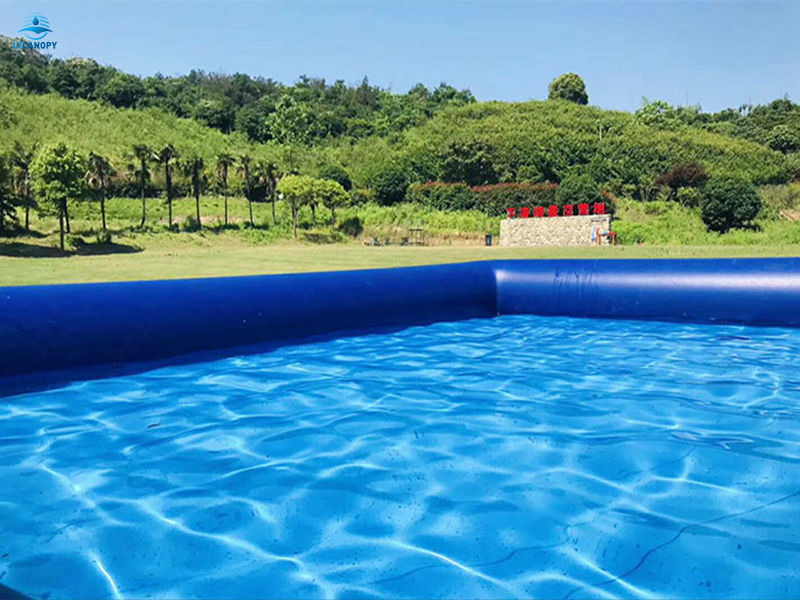 PVC Tarpaulin Blue Inflatable Pool for Kids