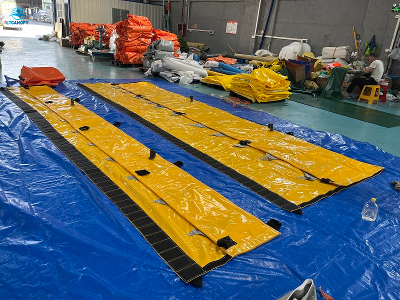 Water prevention flood barriers assist in flood control, while water gate bags are easy to store.
