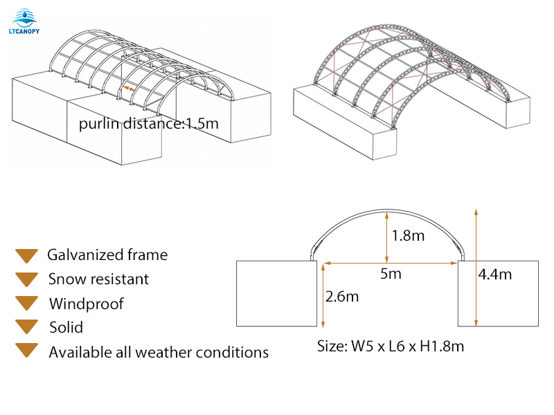 Shipping Container Dome Shelter