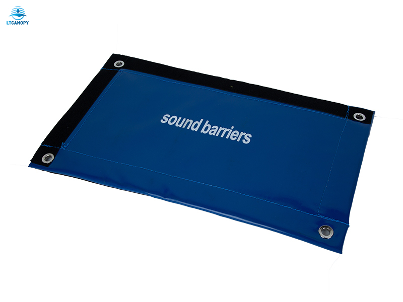 Dark Blue Sound Barriers Tarpaulin for Noise Reduction