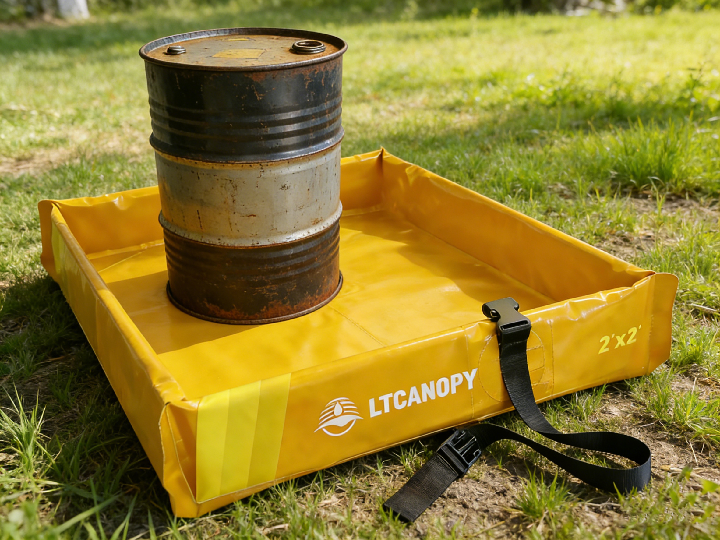 Folding Duck Pond Spill Containment Berm,secondary containment,bunded tanks,oil containment tank,Spill Containment Tank