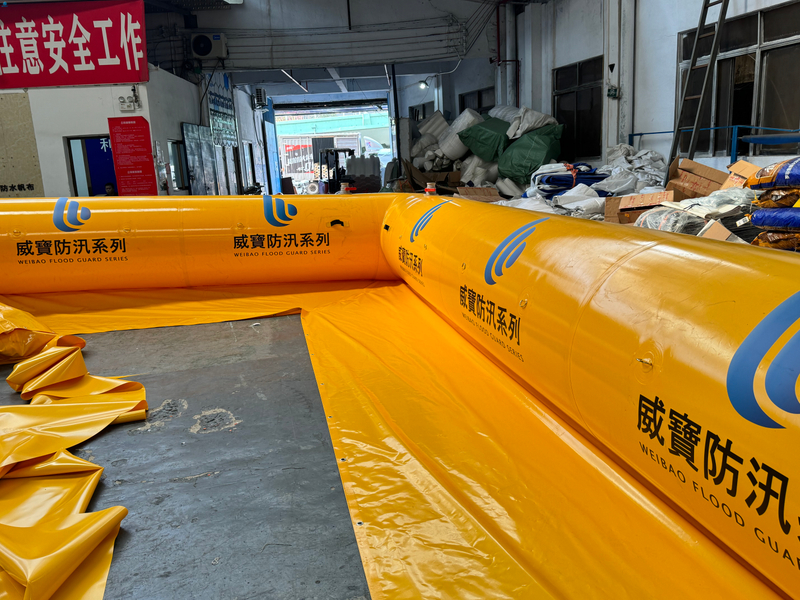 Rapid-Deploy Inflatable Flood Barrier for Building Protection & Water Diversion