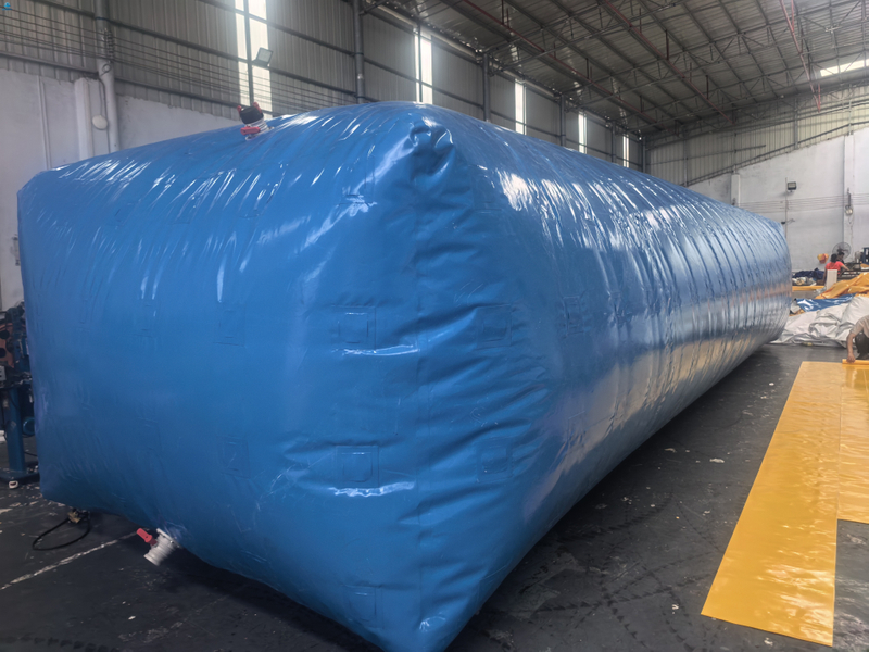 Blue PVC Tarpaulin Flood Control Water Bladder, 0.9mm Thick
