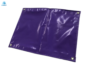 Purple PVC Waterproof Coated Mesh Tarpaulin