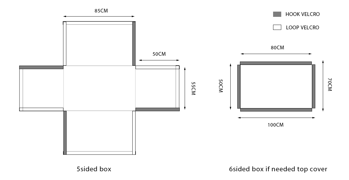 drawing of soundproof box