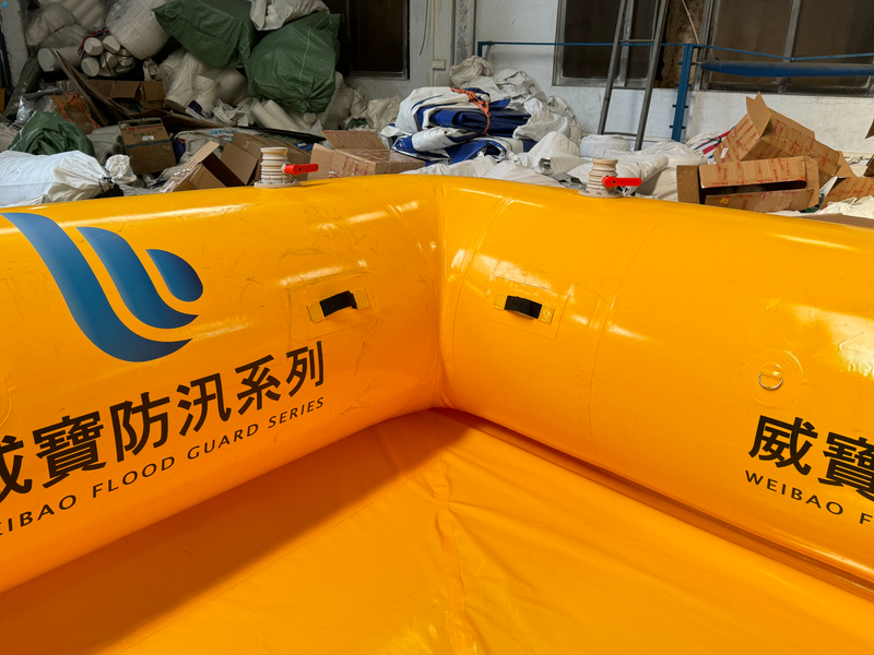 Rapid-Deploy Inflatable Flood Barrier for Building Protection & Water Diversion
