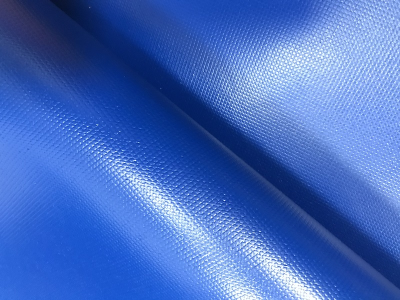 blue PVC coated tarpaulin-3