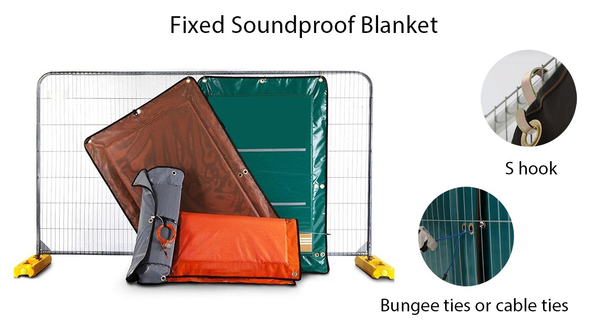 Fixed soundproof blanket
