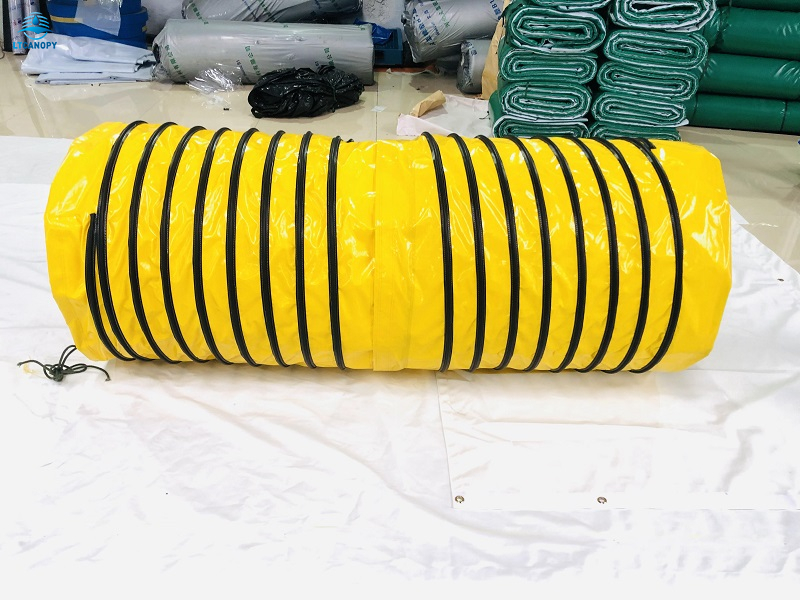 Yellow PVC Flexible Duct Hose