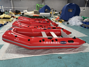 PVC Rescue Inflatable Boat, 2+1 Chamber with Inflatable Keel