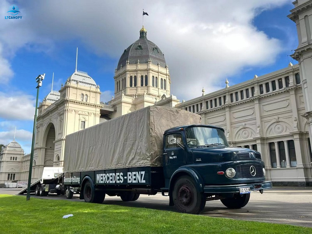 Custom Made Khaki Truck Cover Tarpaulin