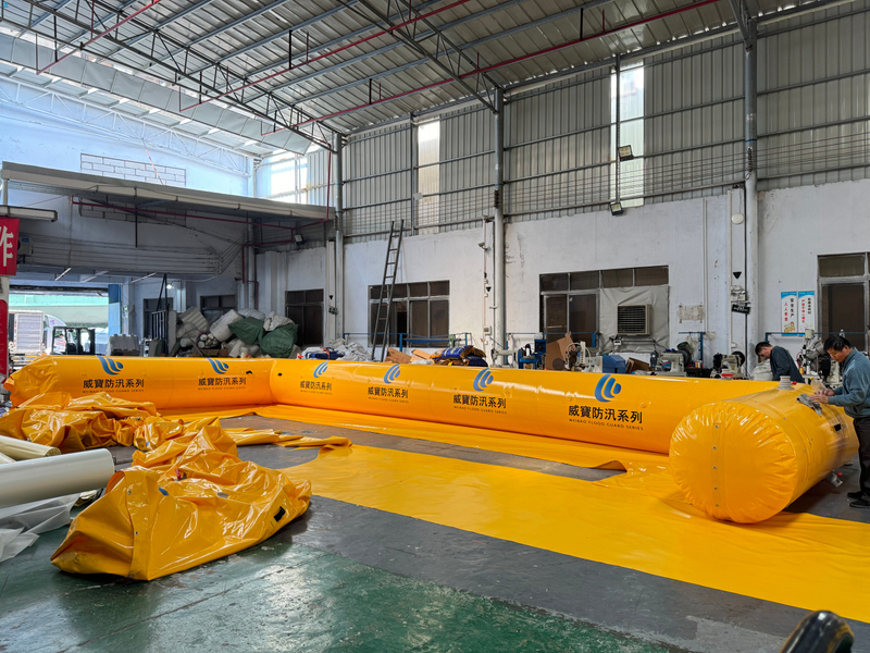 Rapid-Deploy Inflatable Flood Barrier for Building Protection & Water Diversion