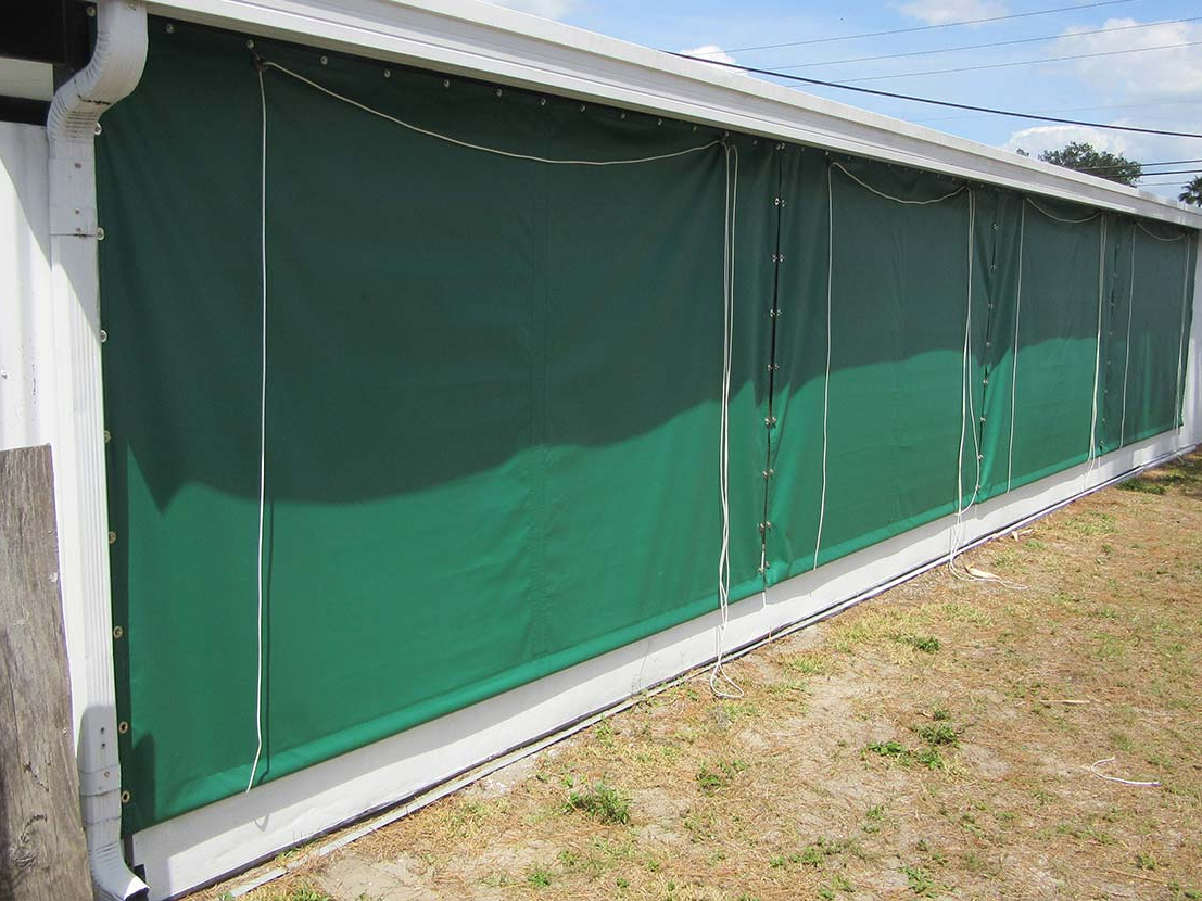 green tarpaulin curtain,PVC curtain,dustproof tarpaulin curtain,outdoor curtain,curtain wall