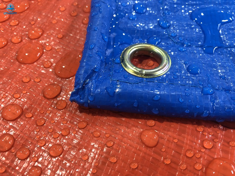 HDPE Blue And Orange PE Tarpaulin for Machine Cover