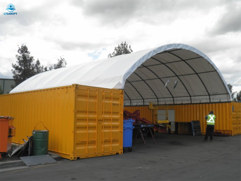 Shipping Container Dome Shelter