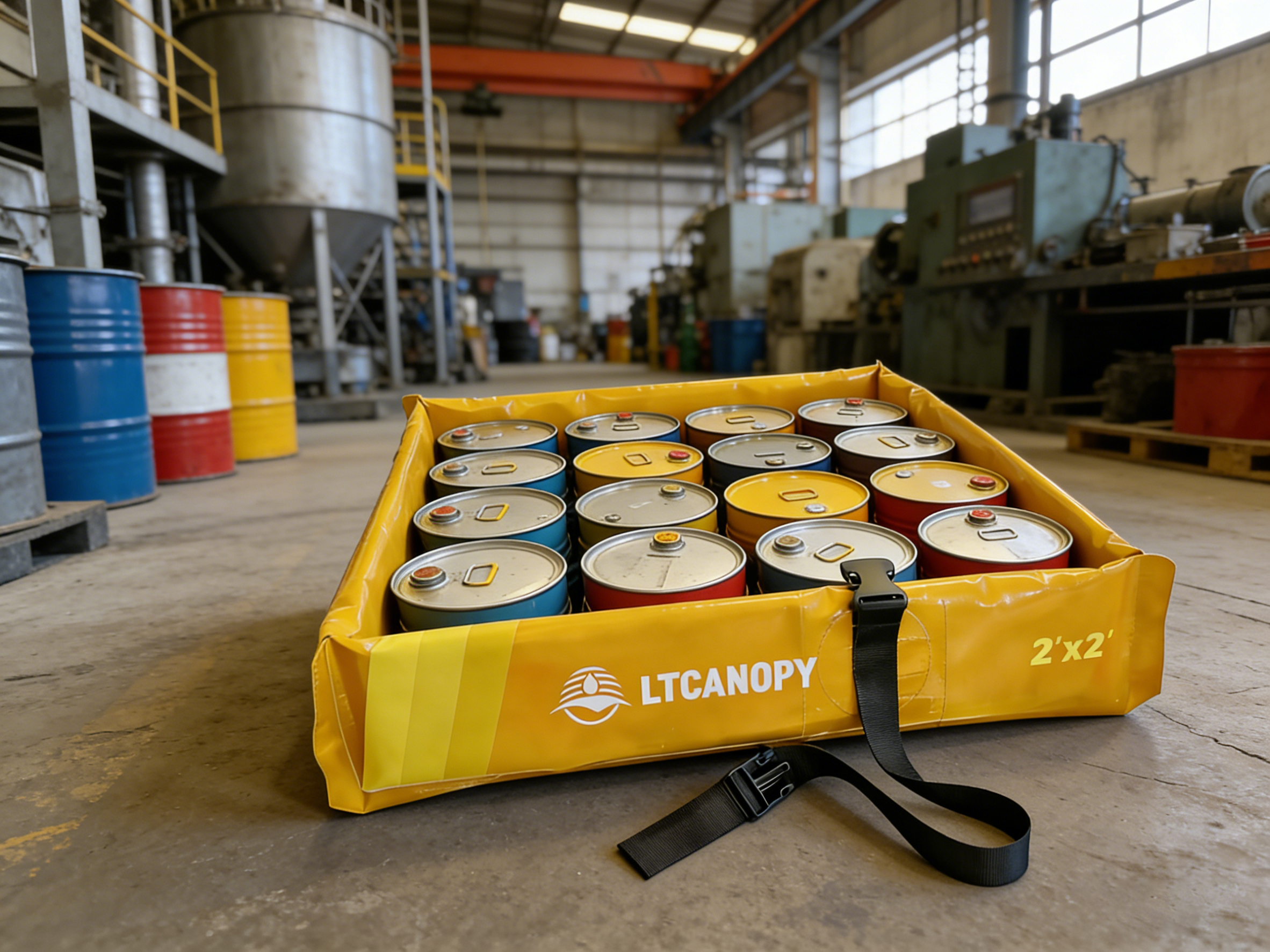 Folding Duck Pond Spill Containment Berm,secondary containment,bunded tanks,oil containment tank,Spill Containment Tank