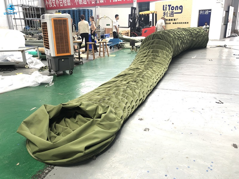 Double Layer Waterproof Canvas Tarpaulin Dust Conveying Hose
