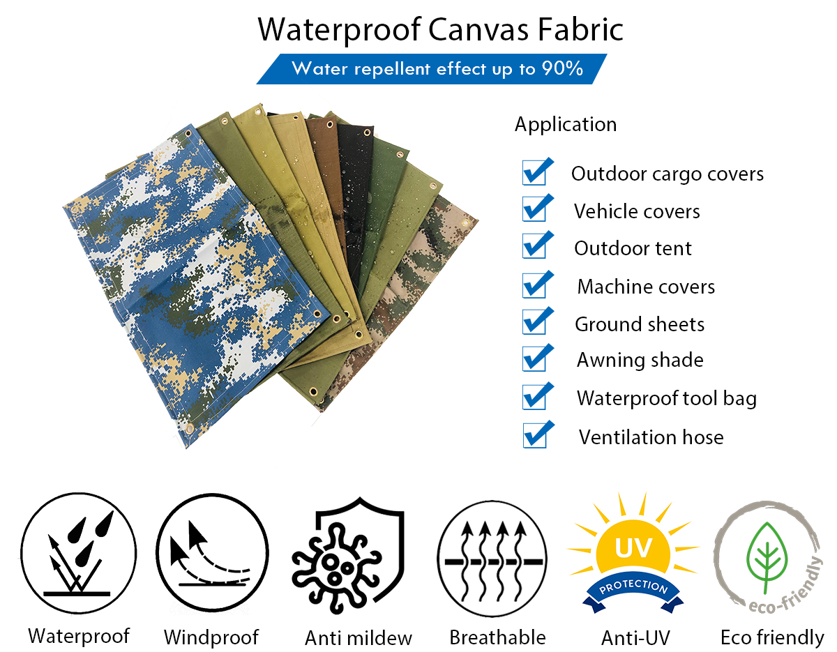 heavy duty waterproof fabric,canvas tarpaulin,waterproof outdoor canvas,waterproof canvas material,