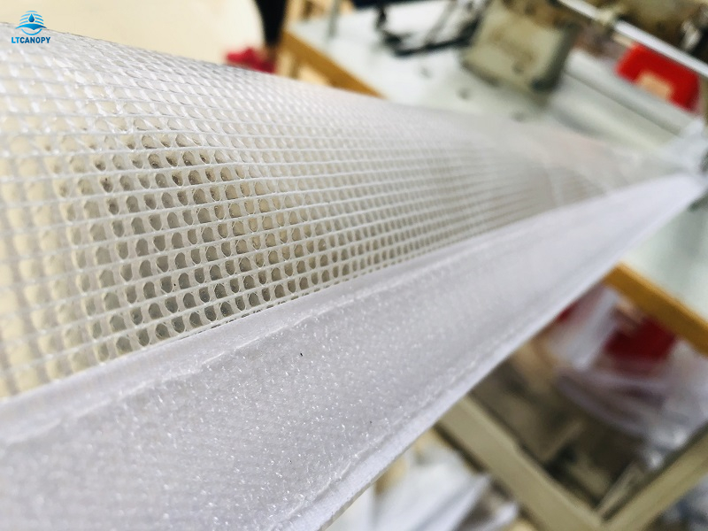 Allied 10x14 Ft Clear Tarp, 16 Mil Heavy Duty, UV Resistant Fiber Reinforced Vinyl