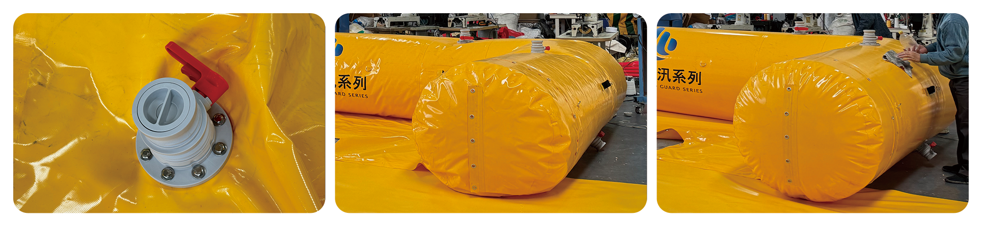inflatable flood barrier,building flood protection,water diversion barrier,emergency flood control,PVC flood barrier