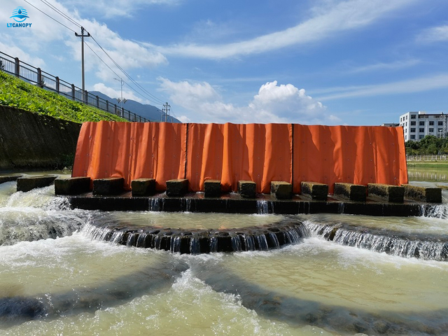 PVC Tarpaulin Flood Barrier Fence