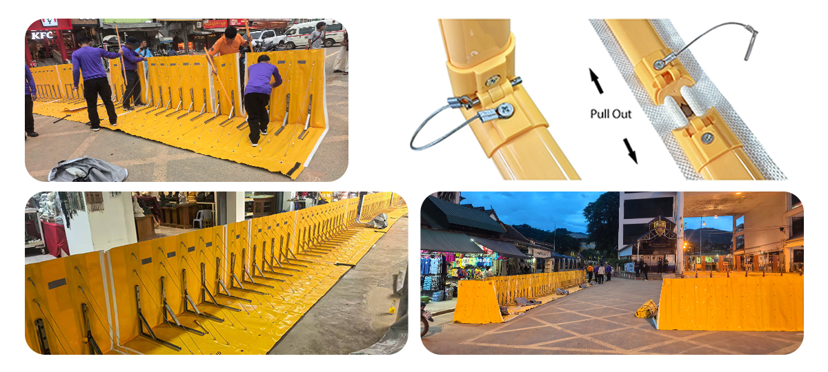 flood barrier,inflatable flood barrier for city,PVC flood barrier,quick dam flood barrier,Efficient Flood Control
