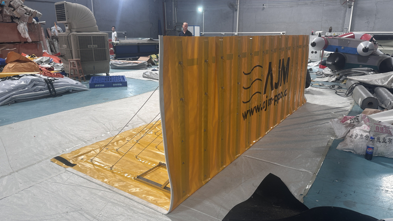 Yellow Modular Flood Barrier