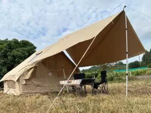 Large space inflatable easy set up camping tent