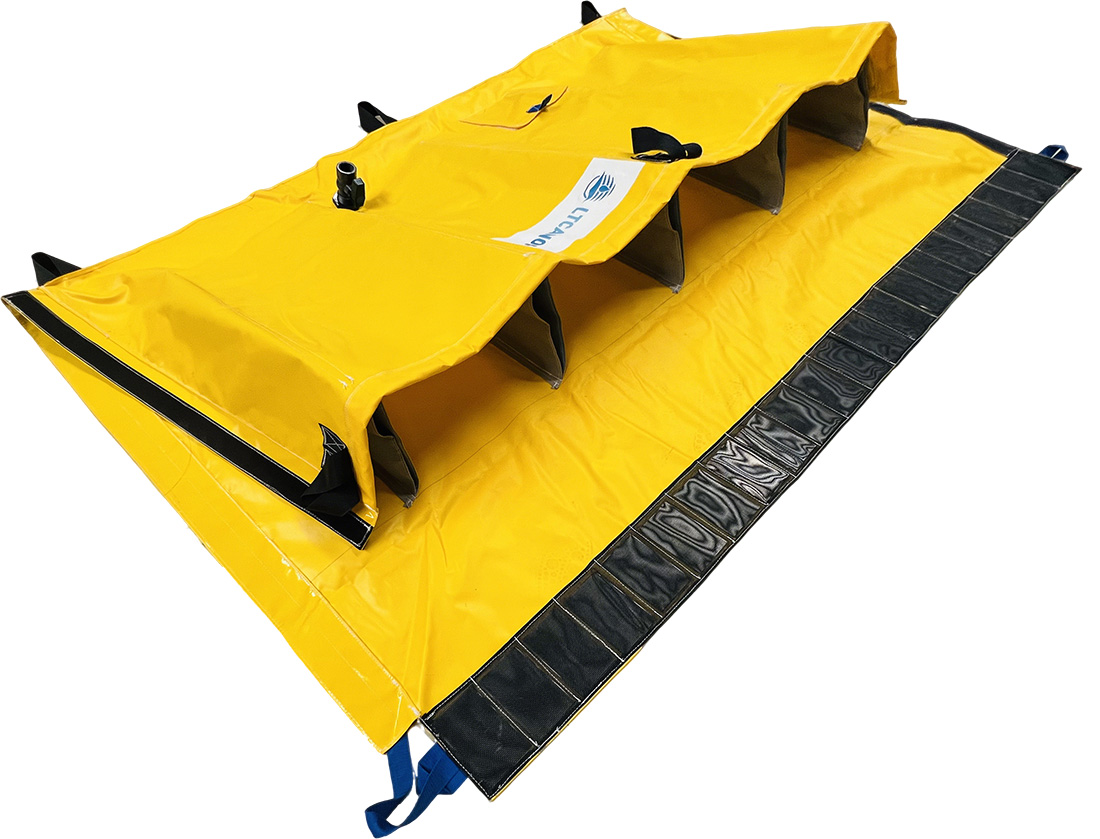 Yellow Water Gate flood barrier product shot